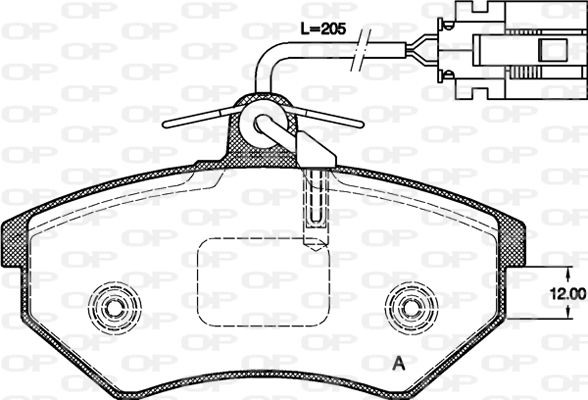 OPEN PARTS Jarrupala, levyjarru BPA0134.62